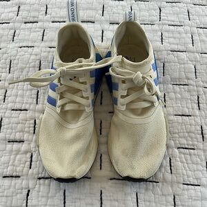 Women’s Cream and Blue Sneakers